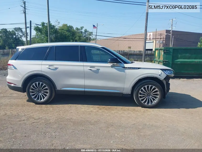 2023 Lincoln Aviator Reserve VIN: 5LM5J7XC0PGL02085 Lot: 45600513
