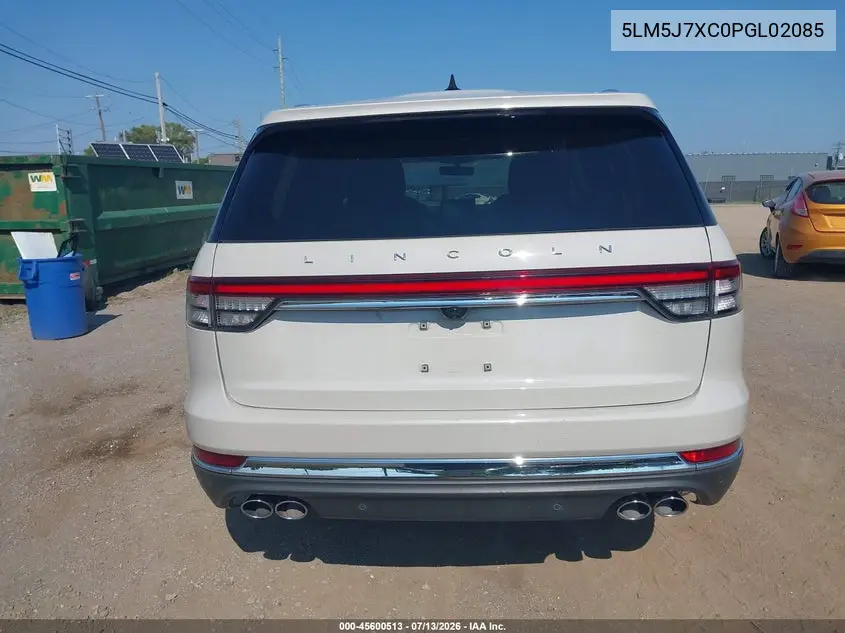 2023 Lincoln Aviator Reserve VIN: 5LM5J7XC0PGL02085 Lot: 45600513