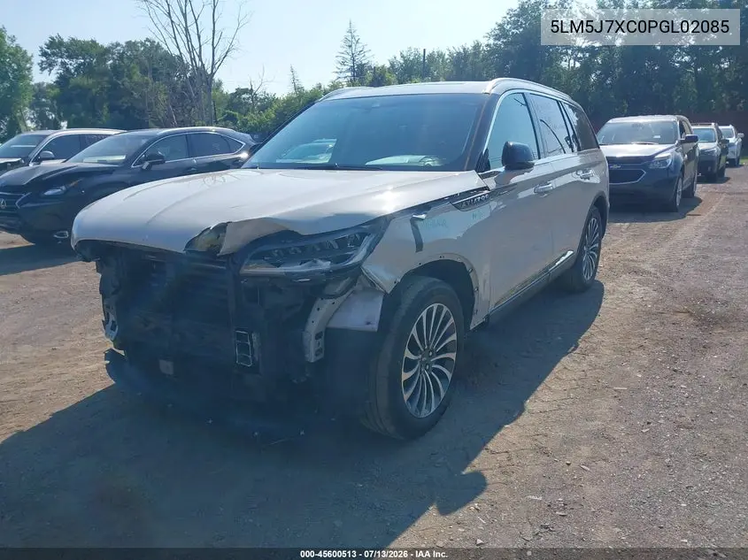2023 Lincoln Aviator Reserve VIN: 5LM5J7XC0PGL02085 Lot: 45600513