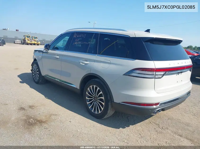 2023 Lincoln Aviator Reserve VIN: 5LM5J7XC0PGL02085 Lot: 45600513