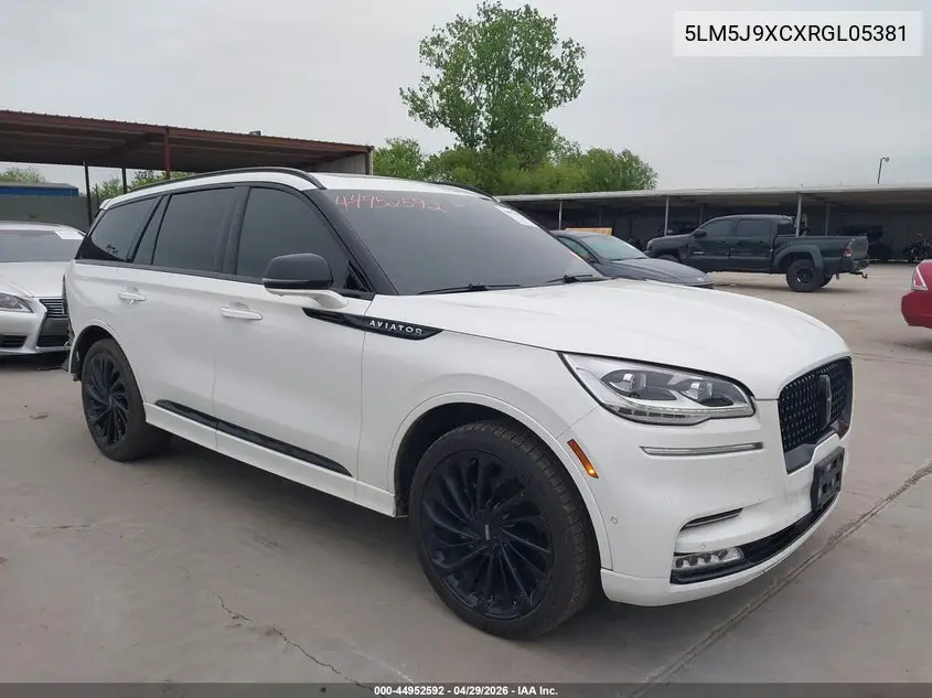2024 Lincoln Aviator Black Label VIN: 5LM5J9XCXRGL05381 Lot: 44952592