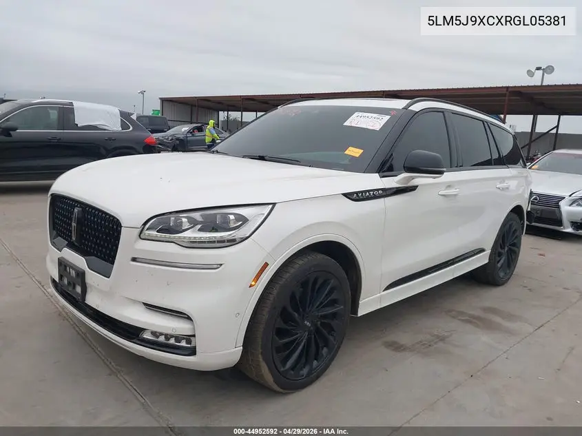2024 Lincoln Aviator Black Label VIN: 5LM5J9XCXRGL05381 Lot: 44952592