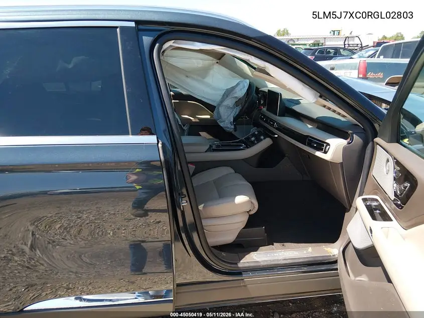 2024 Lincoln Aviator Reserve VIN: 5LM5J7XC0RGL02803 Lot: 45050419
