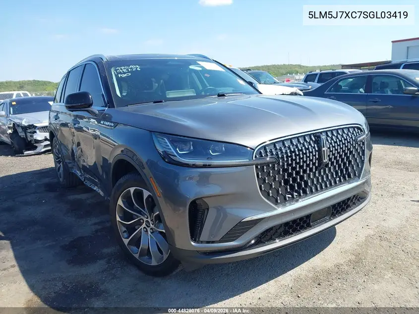2025 Lincoln Aviator Reserve VIN: 5LM5J7XC7SGL03419 Lot: 44828076