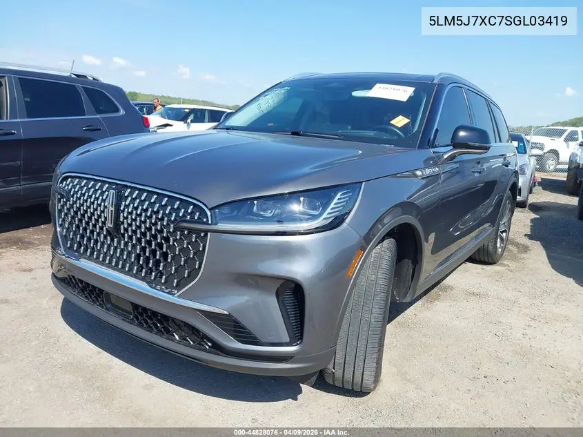 2025 Lincoln Aviator Reserve VIN: 5LM5J7XC7SGL03419 Lot: 44828076