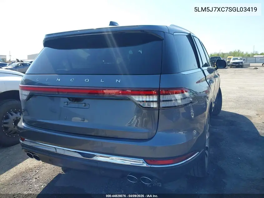 2025 Lincoln Aviator Reserve VIN: 5LM5J7XC7SGL03419 Lot: 44828076
