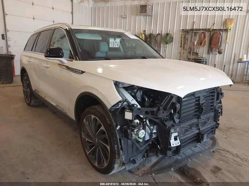 2025 Lincoln Aviator Reserve VIN: 5LM5J7XCXSGL16472 Lot: 45181412