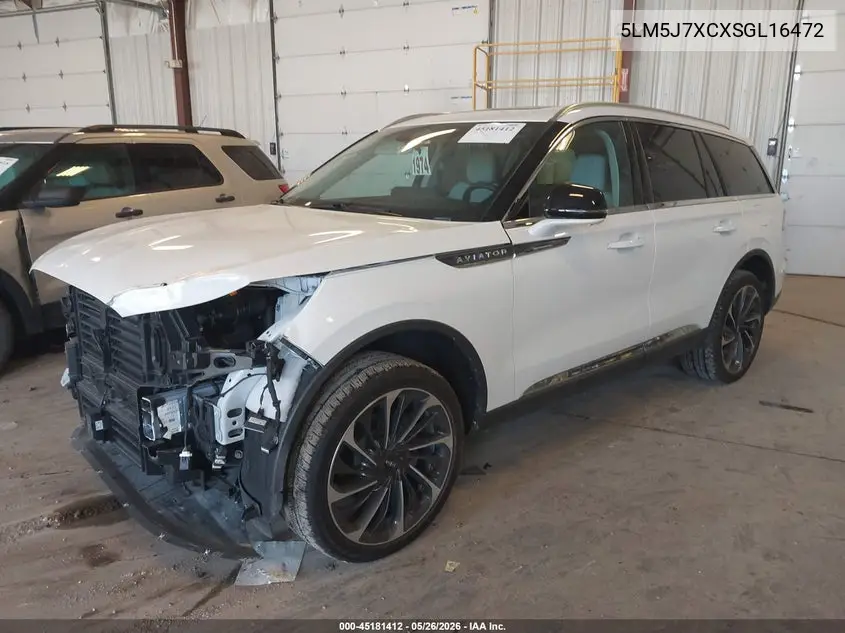 2025 Lincoln Aviator Reserve VIN: 5LM5J7XCXSGL16472 Lot: 45181412