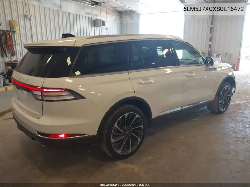 2025 Lincoln Aviator Reserve VIN: 5LM5J7XCXSGL16472 Lot: 45181412