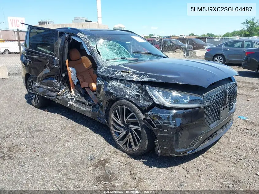 2025 Lincoln Aviator Black Label VIN: 5LM5J9XC2SGL04487 Lot: 45205630