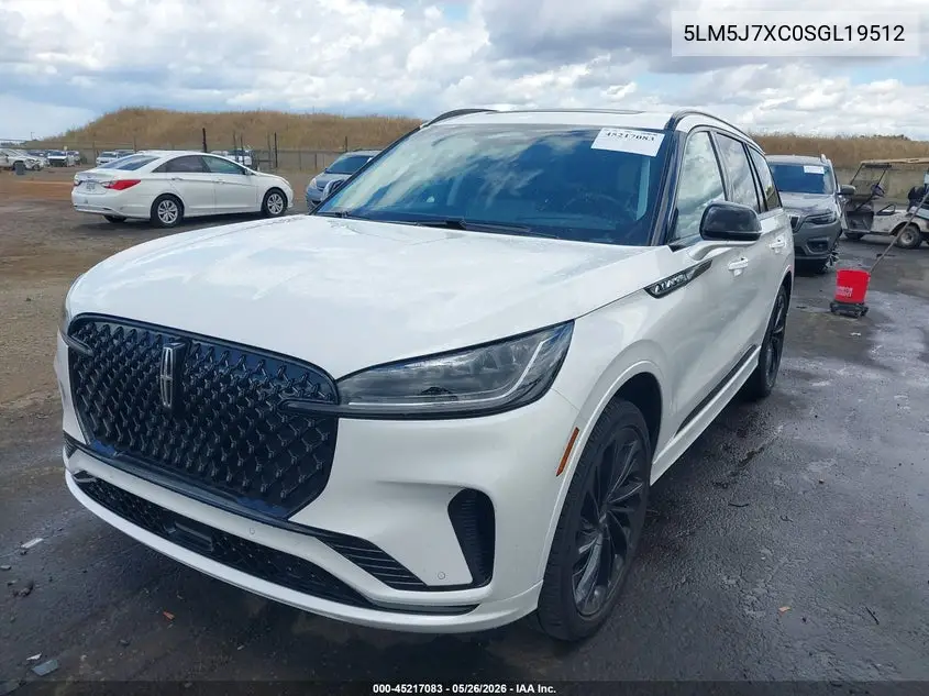 2025 Lincoln Aviator Reserve VIN: 5LM5J7XC0SGL19512 Lot: 45217083