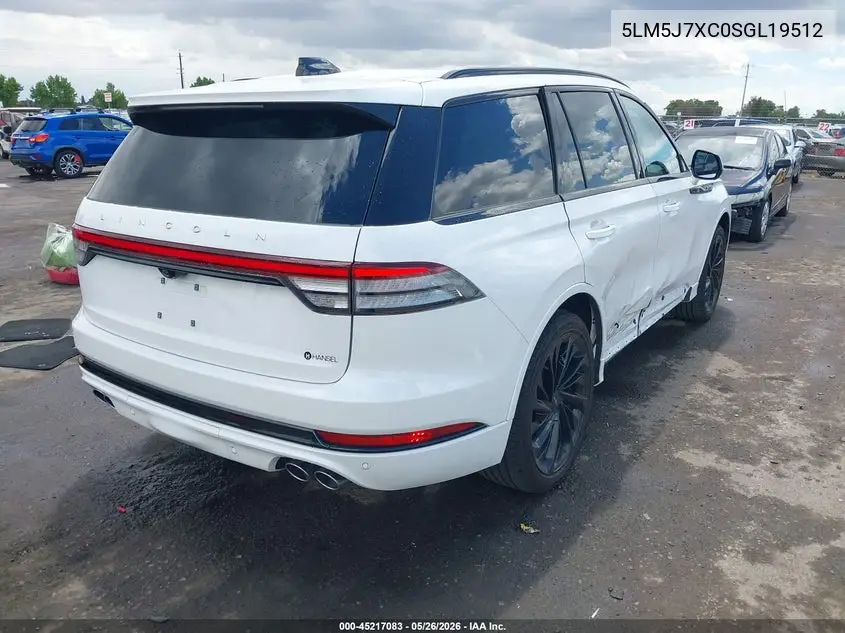 2025 Lincoln Aviator Reserve VIN: 5LM5J7XC0SGL19512 Lot: 45217083