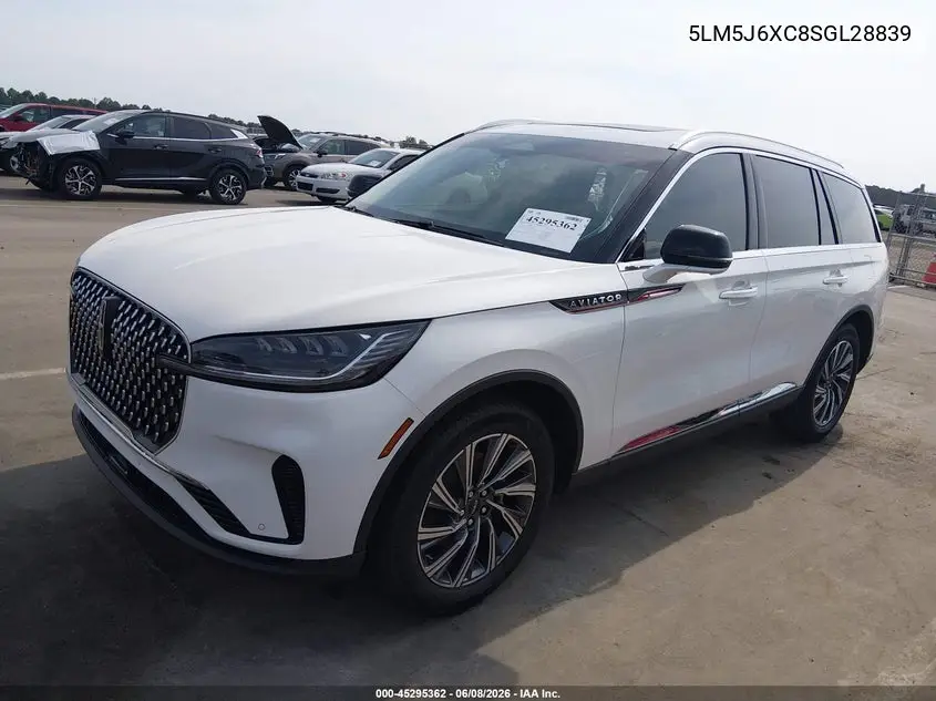 2025 Lincoln Aviator Premiere VIN: 5LM5J6XC8SGL28839 Lot: 45295362