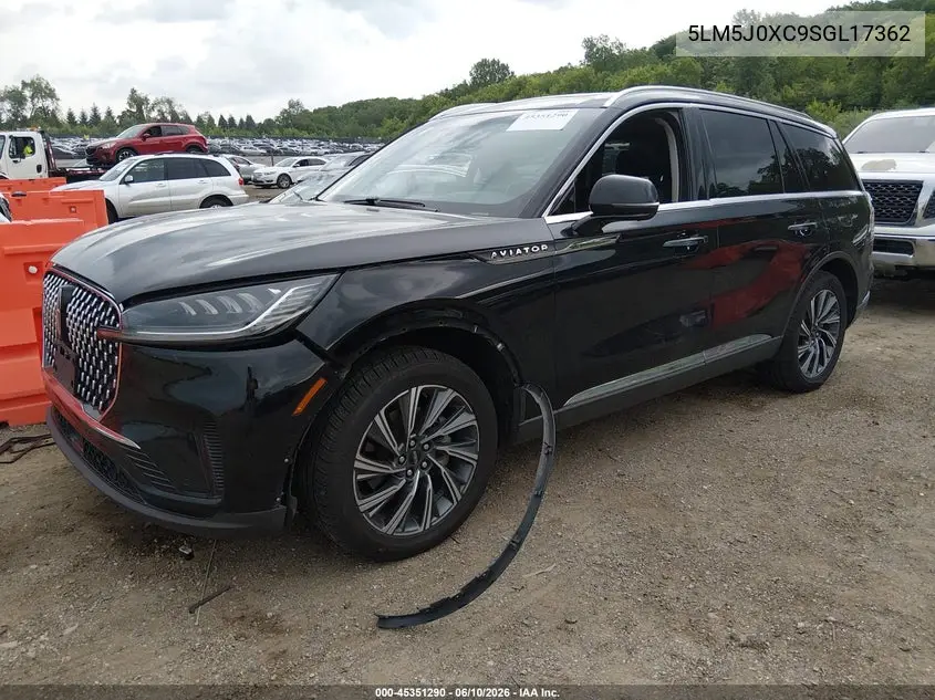 2025 Lincoln Aviator Livery VIN: 5LM5J0XC9SGL17362 Lot: 45351290