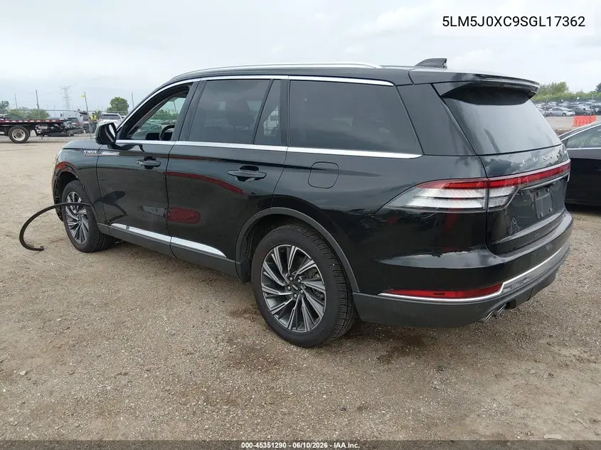 2025 Lincoln Aviator Livery VIN: 5LM5J0XC9SGL17362 Lot: 45351290