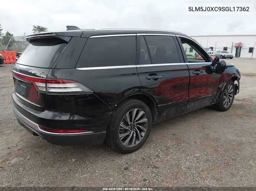 2025 Lincoln Aviator Livery VIN: 5LM5J0XC9SGL17362 Lot: 45351290