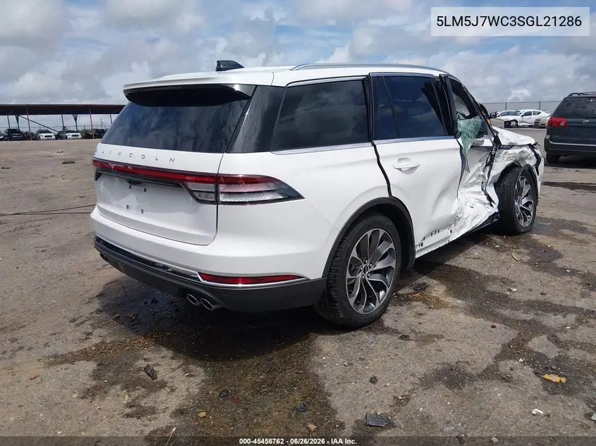 2025 Lincoln Aviator Reserve VIN: 5LM5J7WC3SGL21286 Lot: 45456762