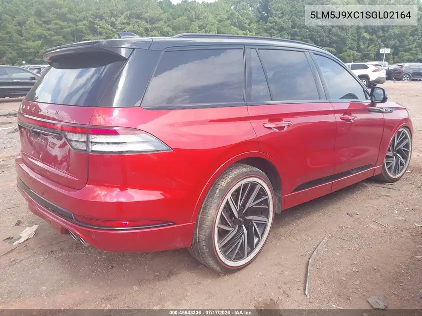 2025 Lincoln Aviator Black Label VIN: 5LM5J9XC1SGL02164 Lot: 45643336