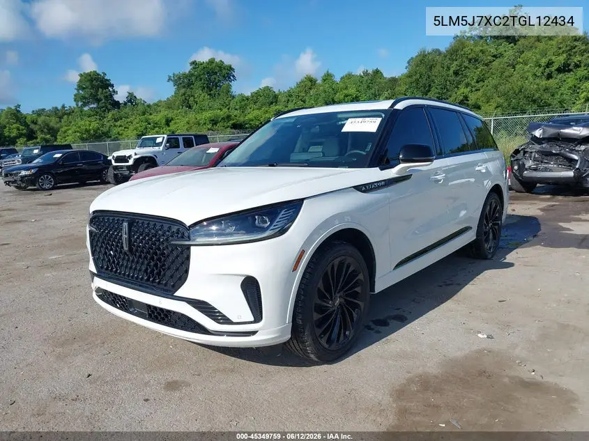 2026 Lincoln Aviator Reserve VIN: 5LM5J7XC2TGL12434 Lot: 45349759