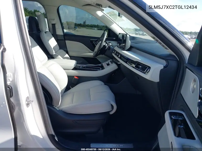 2026 Lincoln Aviator Reserve VIN: 5LM5J7XC2TGL12434 Lot: 45349759