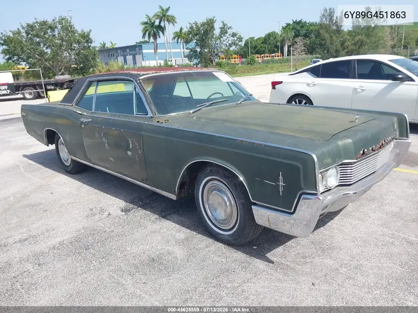 1966 Lincoln Continental VIN: 6Y89G451863 Lot: 45625559