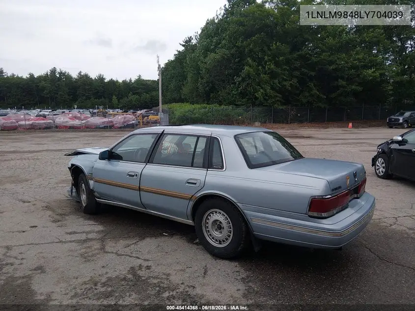 1990 Lincoln Continental Signature VIN: 1LNLM9848LY704039 Lot: 45414368