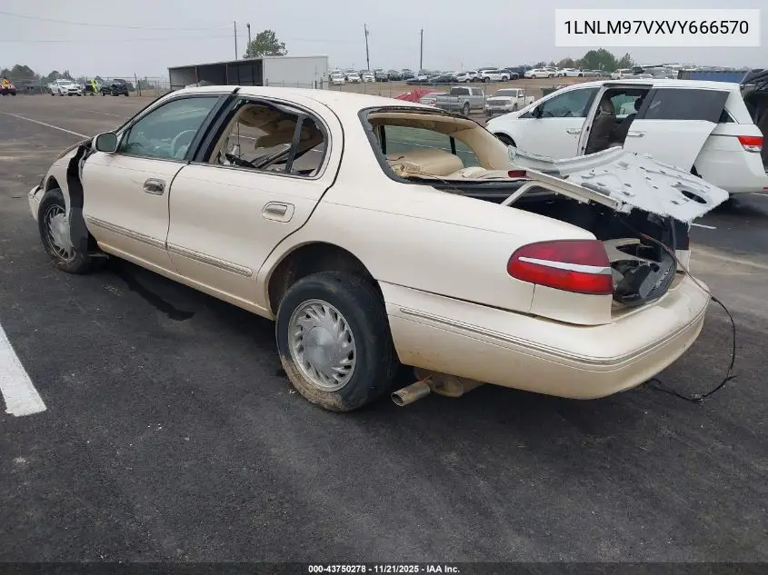 1997 Lincoln Continental VIN: 1LNLM97VXVY666570 Lot: 43750278