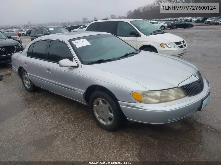2002 Lincoln Continental VIN: 1LNHM97V72Y600124 Lot: 44517406