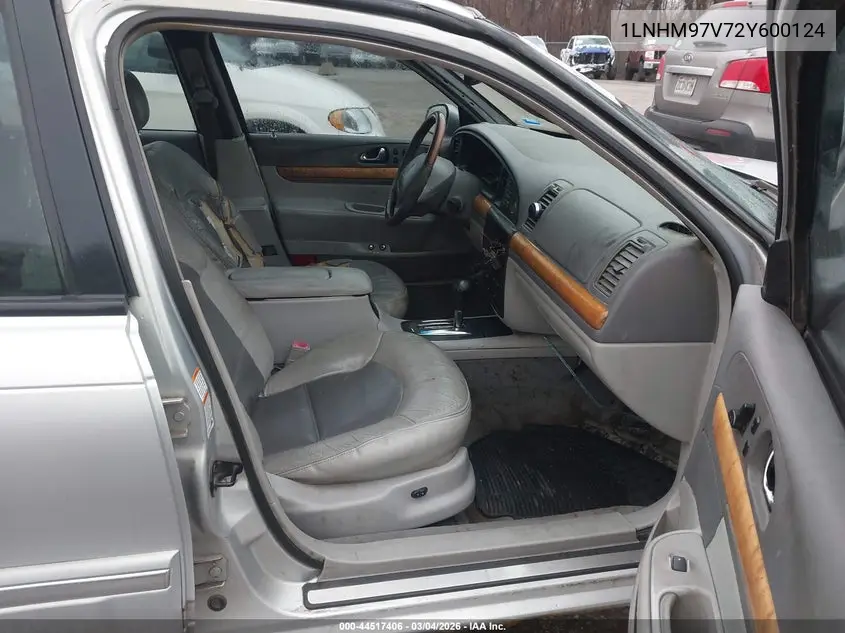 2002 Lincoln Continental VIN: 1LNHM97V72Y600124 Lot: 44517406