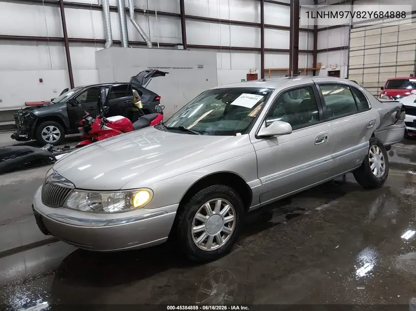 2002 Lincoln Continental VIN: 1LNHM97V82Y684888 Lot: 45384859