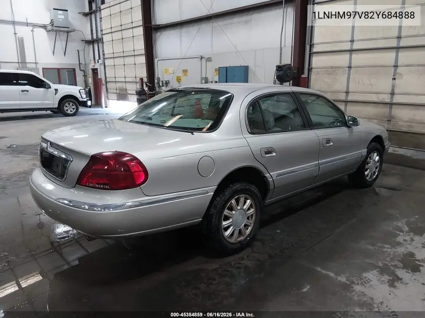 2002 Lincoln Continental VIN: 1LNHM97V82Y684888 Lot: 45384859