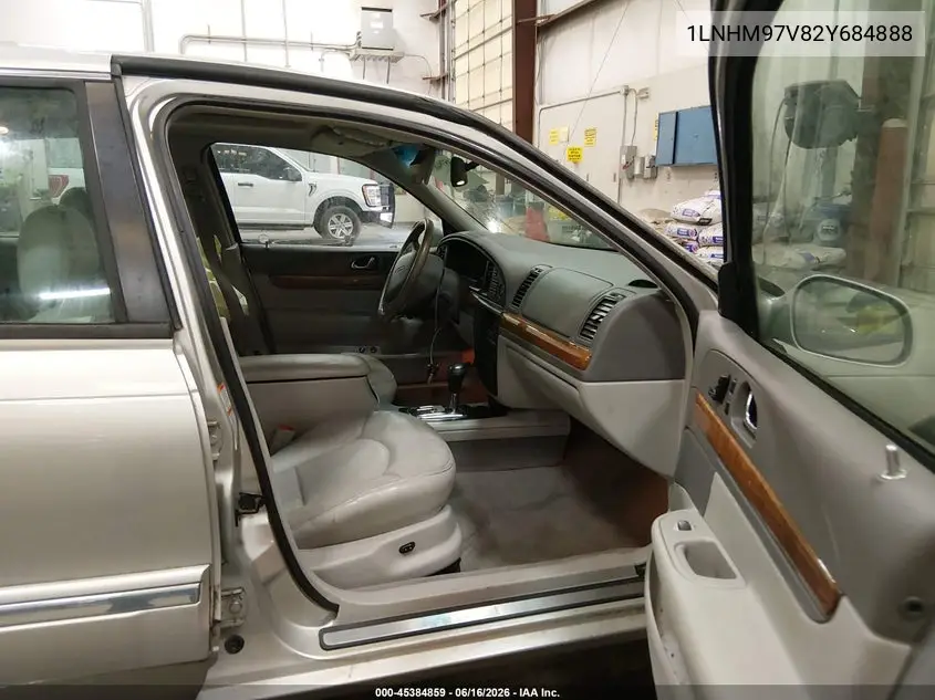 2002 Lincoln Continental VIN: 1LNHM97V82Y684888 Lot: 45384859