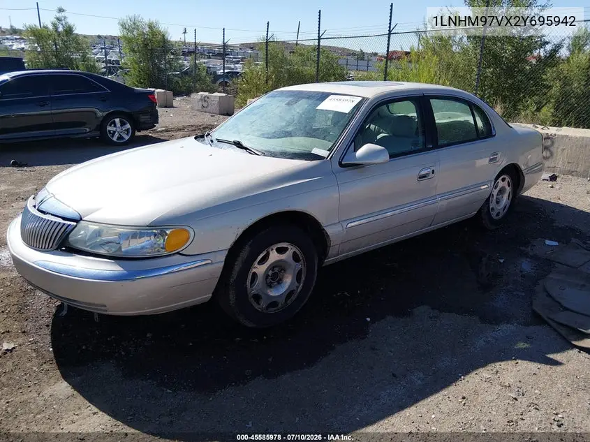 2002 Lincoln Continental VIN: 1LNHM97VX2Y695942 Lot: 45585978