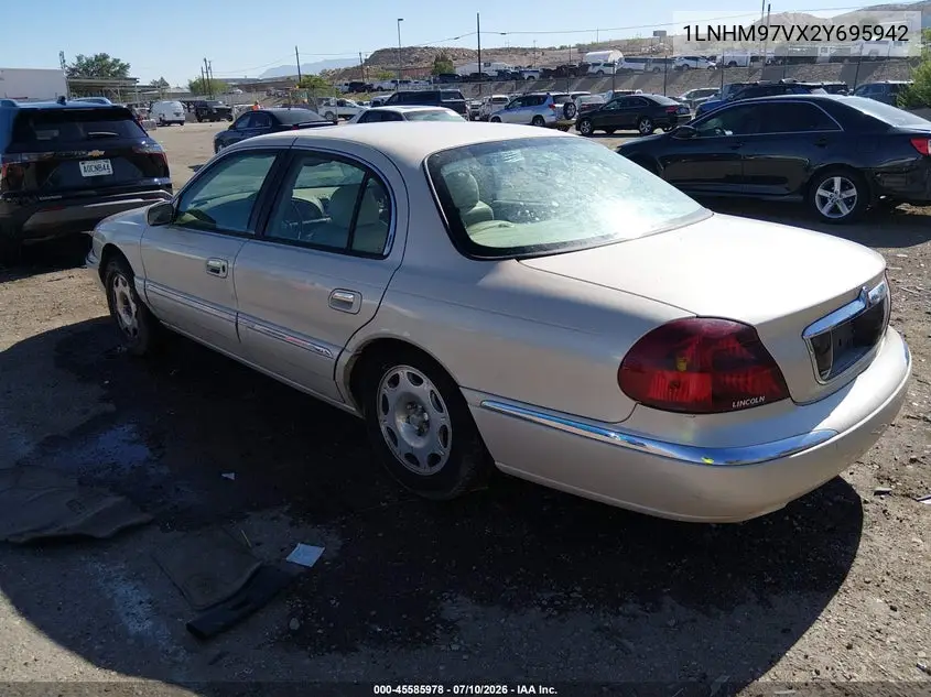 2002 Lincoln Continental VIN: 1LNHM97VX2Y695942 Lot: 45585978