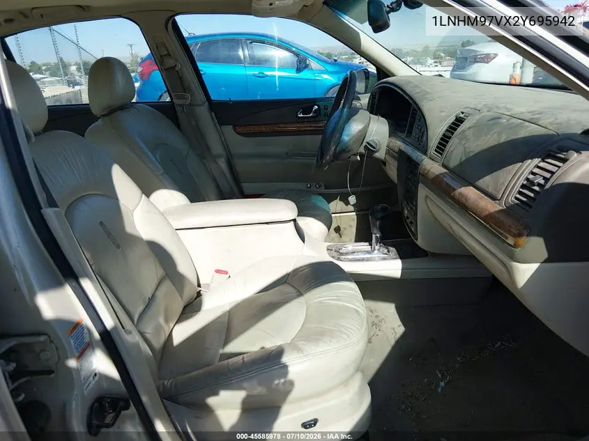 2002 Lincoln Continental VIN: 1LNHM97VX2Y695942 Lot: 45585978