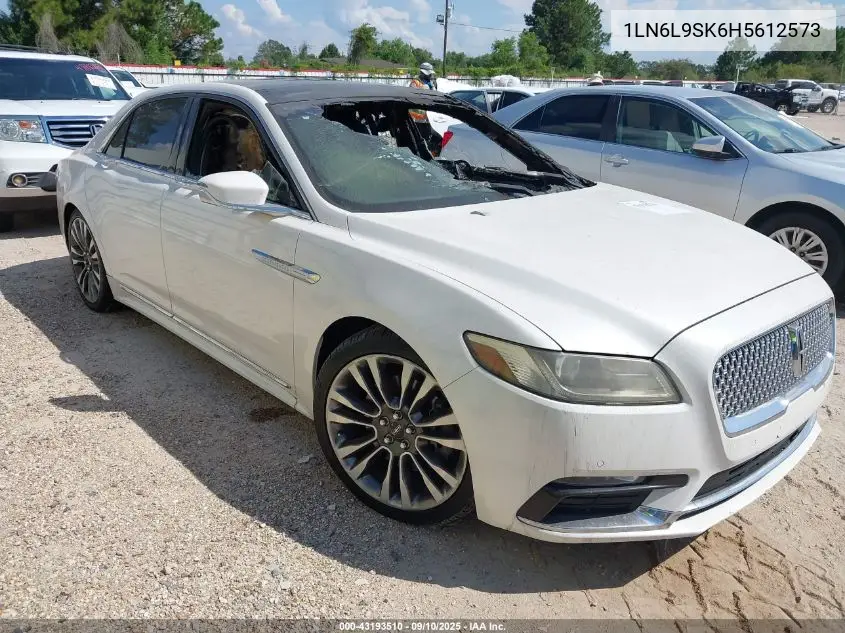 2017 Lincoln Continental Select VIN: 1LN6L9SK6H5612573 Lot: 43193510