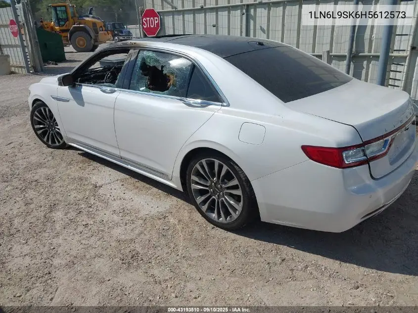 2017 Lincoln Continental Select VIN: 1LN6L9SK6H5612573 Lot: 43193510