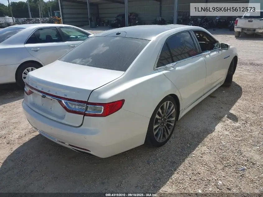 2017 Lincoln Continental Select VIN: 1LN6L9SK6H5612573 Lot: 43193510
