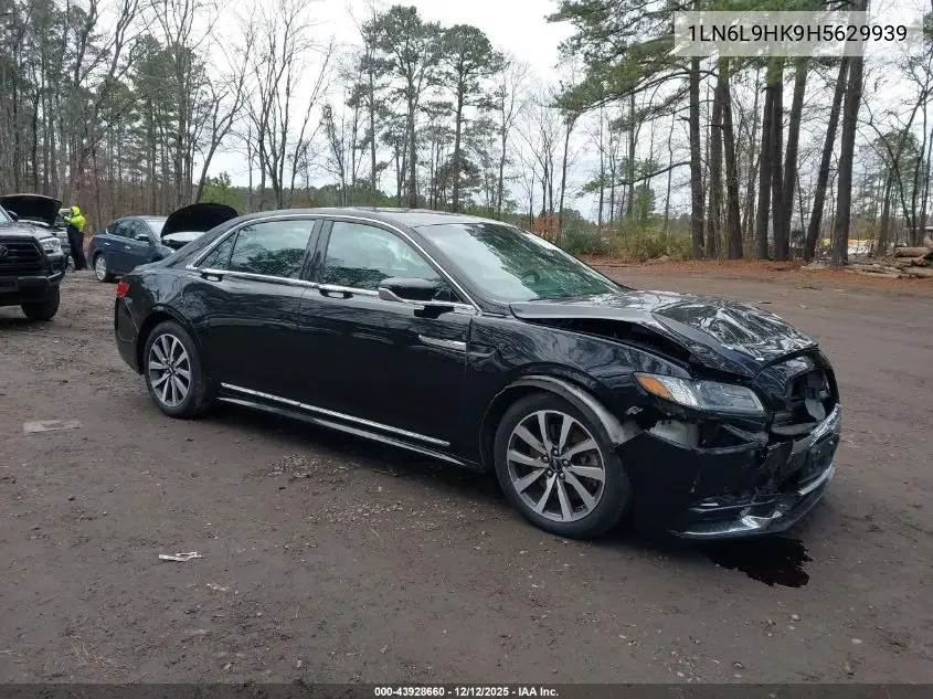 2017 Lincoln Continental Livery VIN: 1LN6L9HK9H5629939 Lot: 43928660