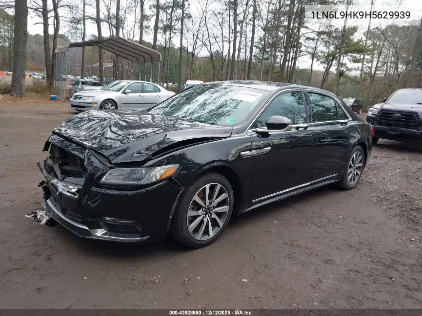 2017 Lincoln Continental Livery VIN: 1LN6L9HK9H5629939 Lot: 43928660