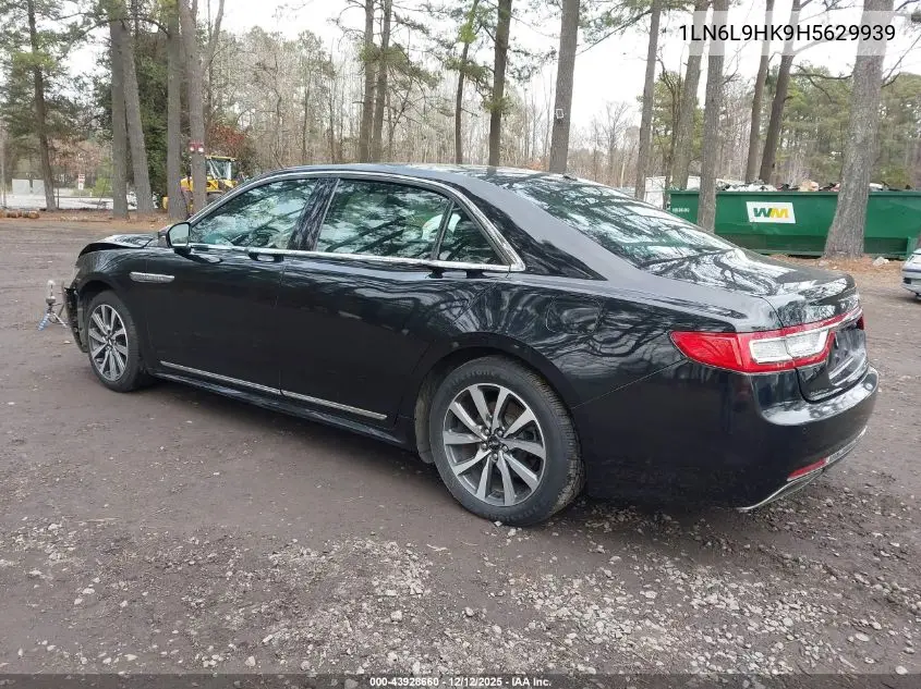 2017 Lincoln Continental Livery VIN: 1LN6L9HK9H5629939 Lot: 43928660