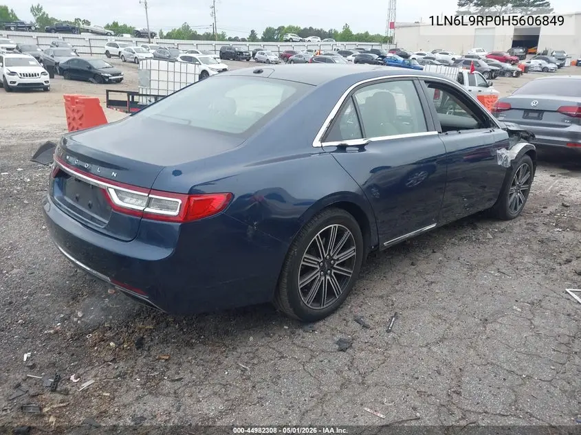 2017 Lincoln Continental Reserve VIN: 1LN6L9RP0H5606849 Lot: 44982308