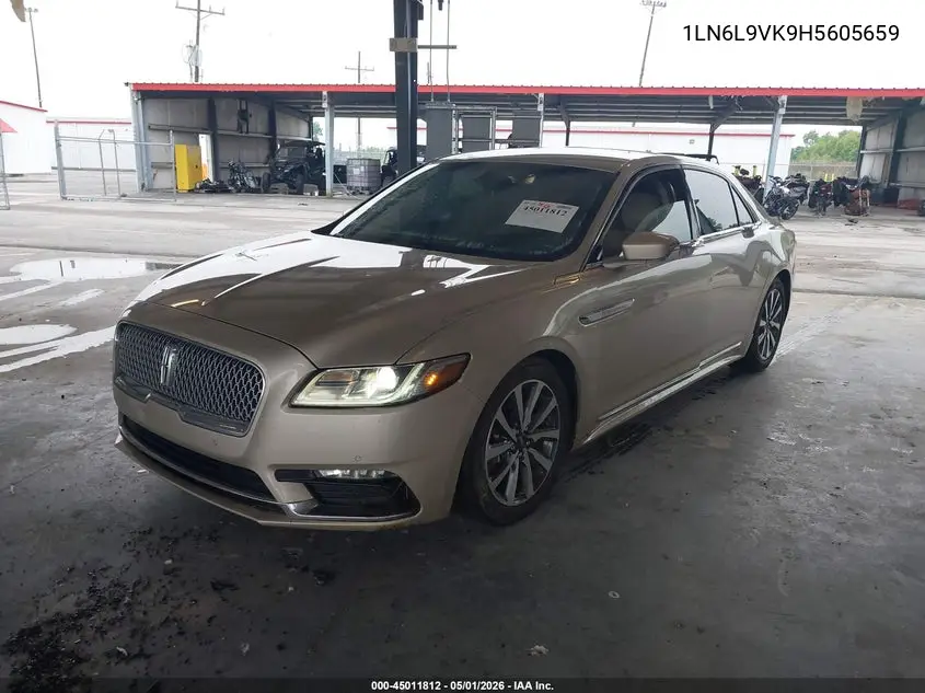 2017 Lincoln Continental Premiere VIN: 1LN6L9VK9H5605659 Lot: 45011812