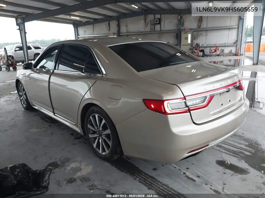 2017 Lincoln Continental Premiere VIN: 1LN6L9VK9H5605659 Lot: 45011812