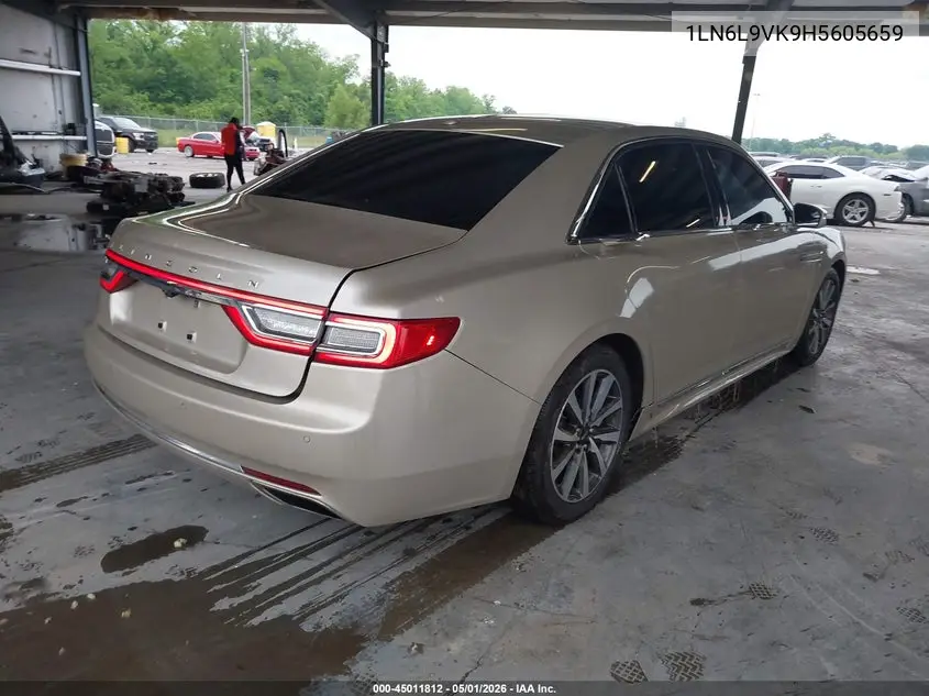 2017 Lincoln Continental Premiere VIN: 1LN6L9VK9H5605659 Lot: 45011812