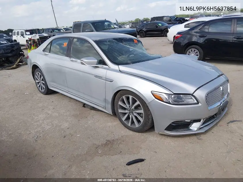 2017 Lincoln Continental Premiere VIN: 1LN6L9PK6H5637854 Lot: 45136753