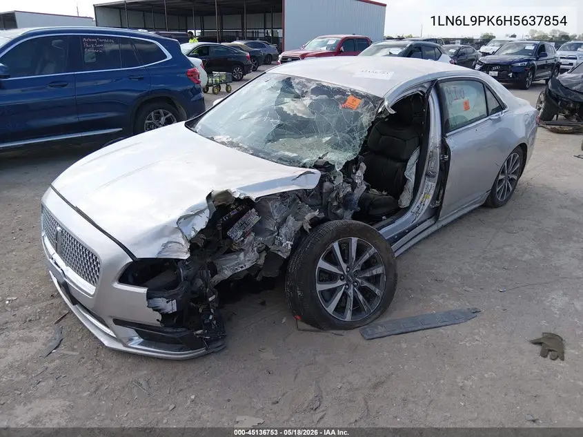 2017 Lincoln Continental Premiere VIN: 1LN6L9PK6H5637854 Lot: 45136753