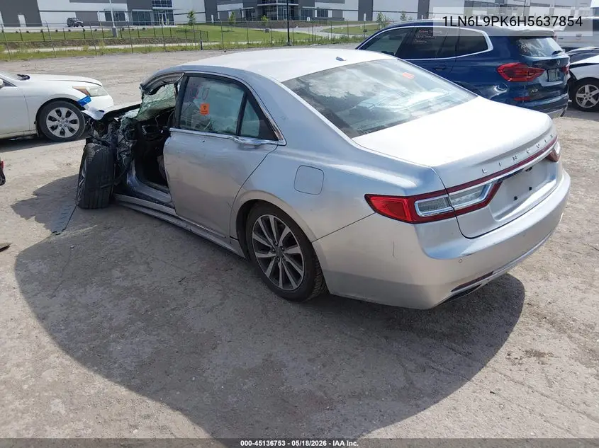 2017 Lincoln Continental Premiere VIN: 1LN6L9PK6H5637854 Lot: 45136753