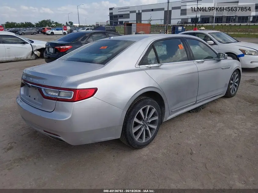 2017 Lincoln Continental Premiere VIN: 1LN6L9PK6H5637854 Lot: 45136753