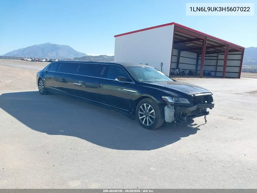 2017 Lincoln Continental Livery VIN: 1LN6L9UK3H5607022 Lot: 45240158